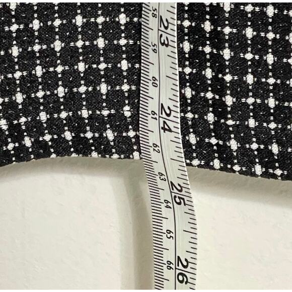 JESSICA LONDON Black and White Box Plaid Faux Wrap Skirt Size 18/20 NWT - Picture 3 of 10